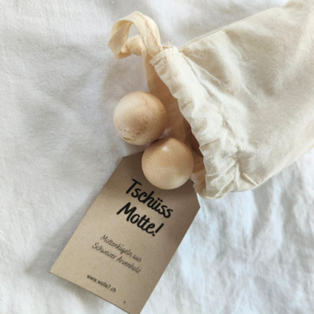 Wolle 7 - 'Tschüss Motte' Schweizer Mottenkugeln