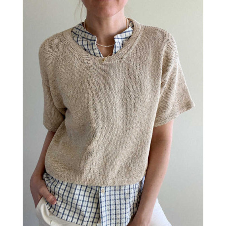 Secondknit Ecru Tee Wollpaket