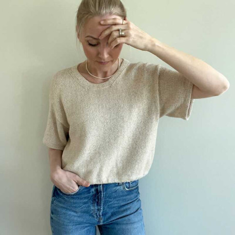 Secondknit Ecru Tee Wollpaket