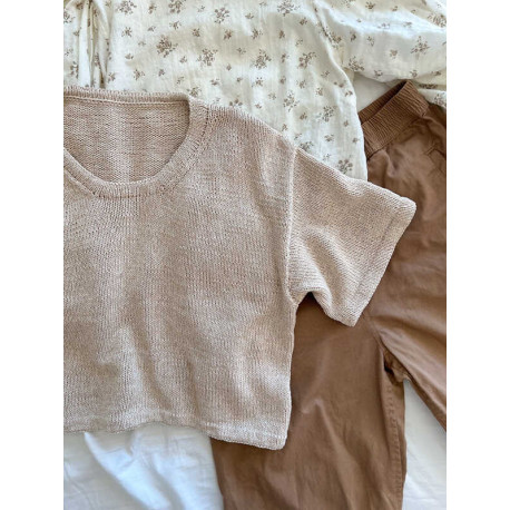 Secondknit Ecru Tee Wollpaket