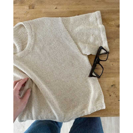 Secondknit Ecru Tee Wollpaket