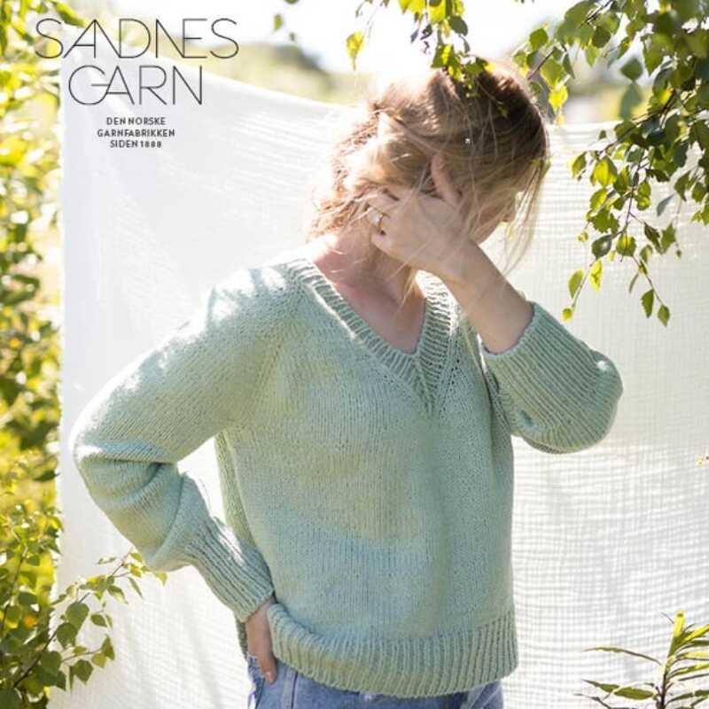 Sandnes Nr 137 Viola V Hals Pullover Strickset