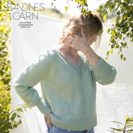 Sandnes Nr 137 Viola V Hals Pullover Strickset