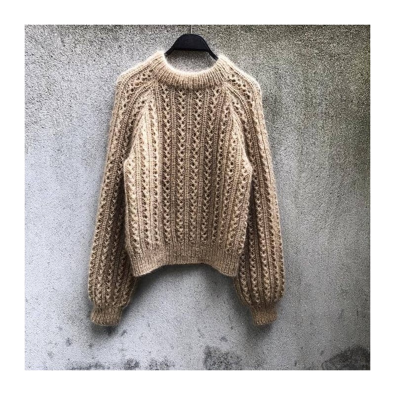 Waffle Sweater Knitting for Olive