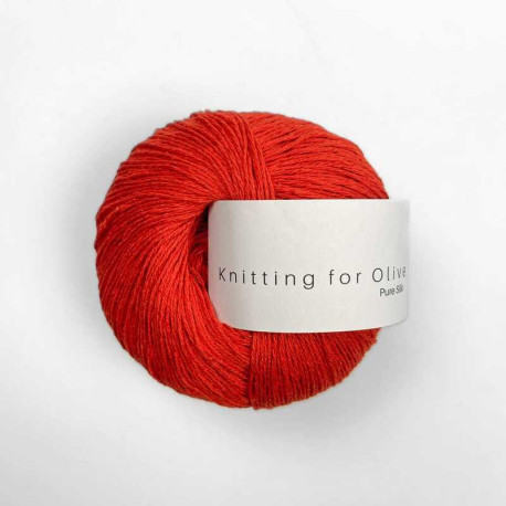 Knitting for Olive Pure Silk Blood Orange