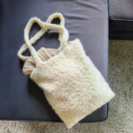Wolle 7 Teddy Tote Bag Strickset