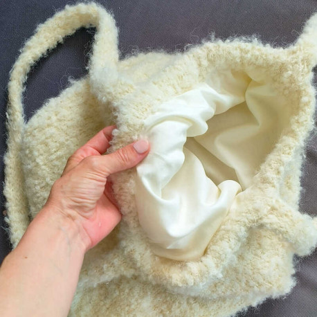 Wolle 7 Innenfutter für Teddy Tote Bag