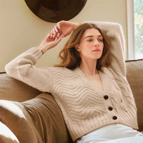 Sandnes 2308-1 Artisane Cardigan Strickset