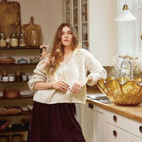 Sandnes 2308-7 Facile Sweater Strickset