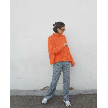 Spektakelstrik Hilda Structure Sweater Englisch Wollpaket