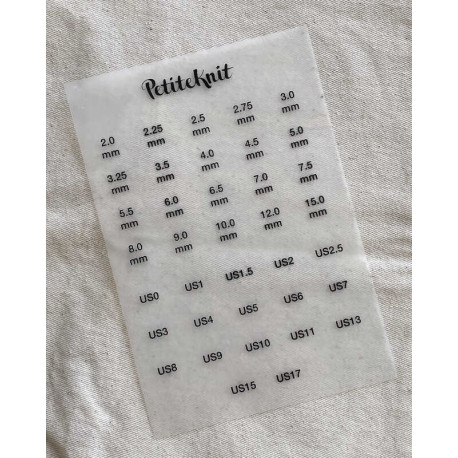 PetiteKnit Bügelettiketten