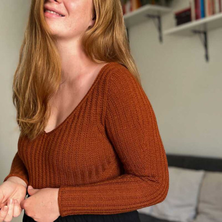 Rust Knitwear Ellie Shirt Strickset