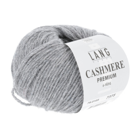 Lang Yarns Cashmere Premium Aschgrau Mélange 0105 Preorder