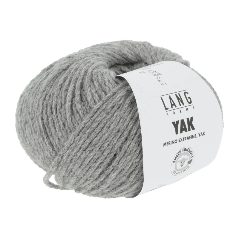 Lang Yarns Yak Hellgrau Mélange 0003