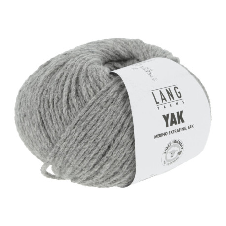 Lang Yarns Yak Hellgrau Mélange 0003