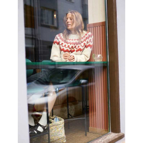Sandnes Tema 75 1 Tinde Damenpullover Strickset