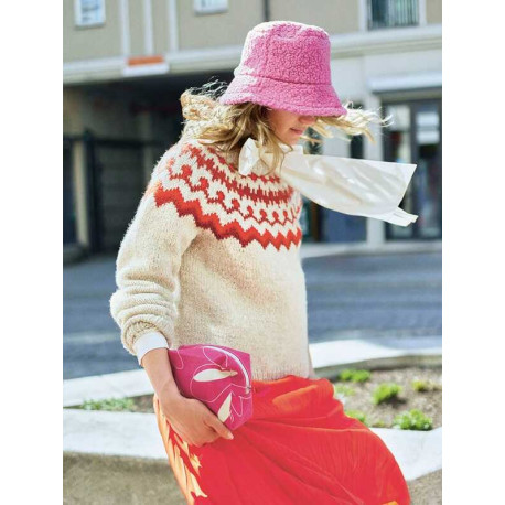 Sandnes Tema 75 1 Tinde Damenpullover Strickset