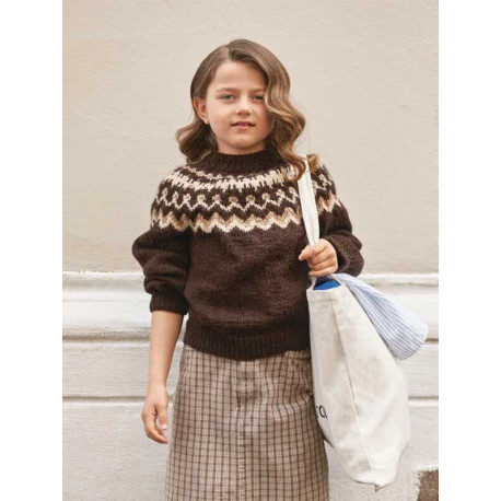 Sandnes Tema 76 2 Tinde Kinderpullover Strickset