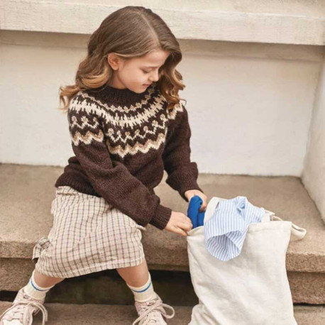 Sandnes Tema 76 2 Tinde Kinderpullover Strickset