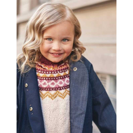 Sandnes Tema 76 3  Zirkus Pullover Strickset