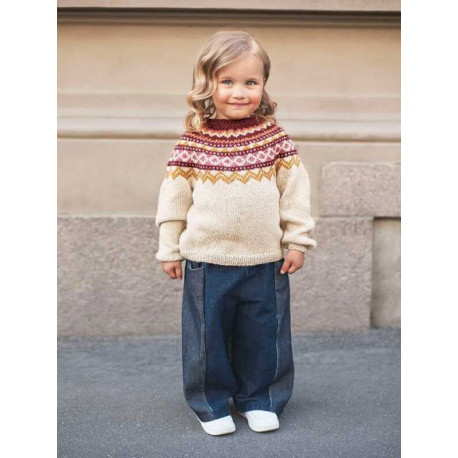 Sandnes Tema 76 3  Zirkus Pullover Strickset