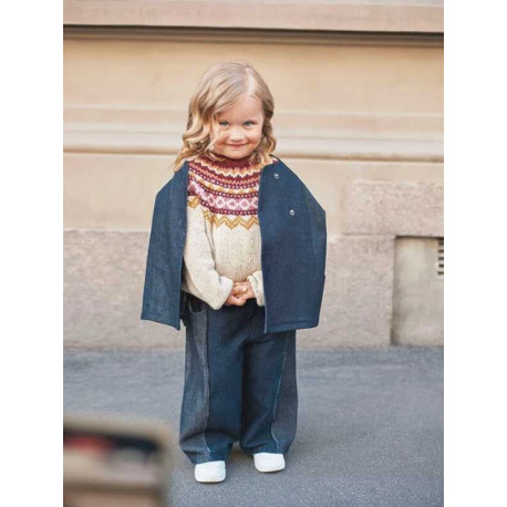 Sandnes Tema 76 3  Zirkus Pullover Strickset
