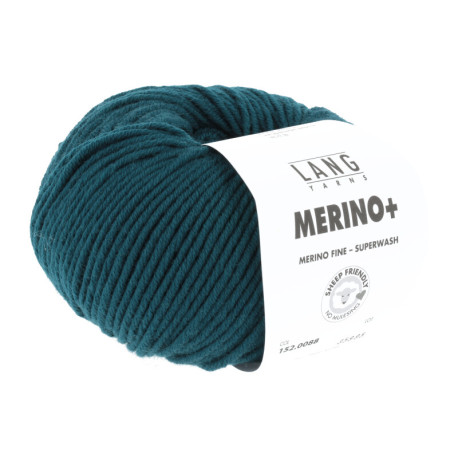 Lang Yarns Merino+ Petrol Dunkel 0088 Preorder