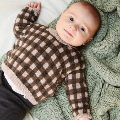 Sandnes 2310 6 Baby Gingham Strickset