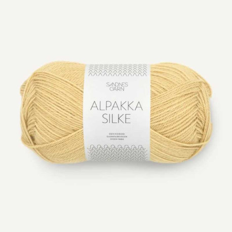 Sandnes Alpakka Silke Gul Manesten 2122 Preorder