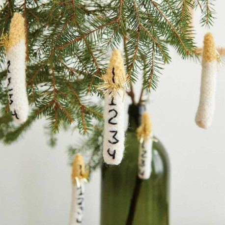 Sandnes Tema 77 10 Petite Christmas Candle Strickset