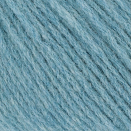 Lang Yarns Lambswool Türkis Mélange 0078 Detail