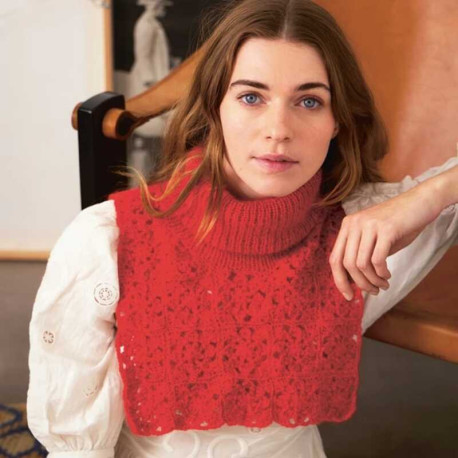 Sandnes 2403-1 Fleur Neck Häkelset