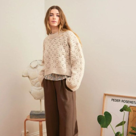 Sandnes 2403 6 Fleur Sweater Häkelset