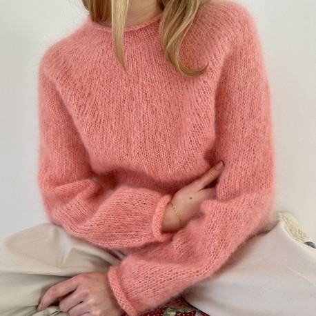 Le Knit Plain Yoke Sweater Wollpaket