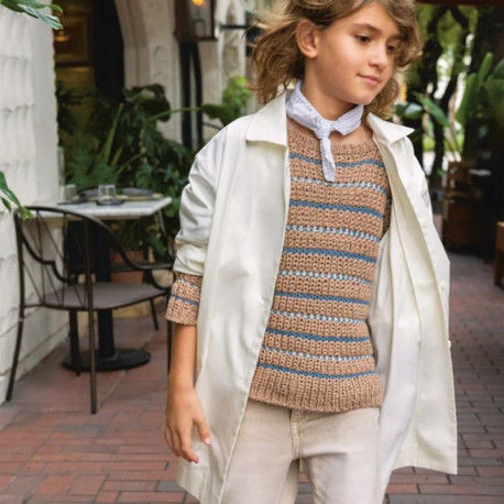 Sandnes 2405 3 Sebbe Sweater Junior Strickset