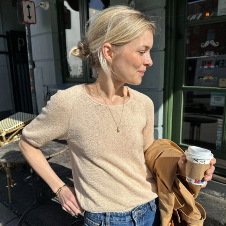 Petite Knit Kumulus Tee O-neck Wollpaket