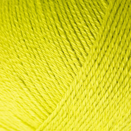 Knitting for Olive Cotton Merino Lime Yellow Detail