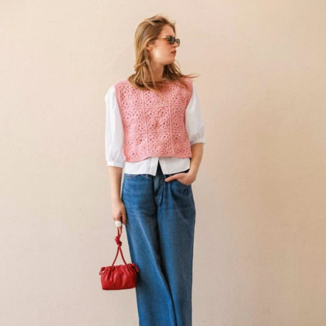 Sandnes 24 1  Sunny  Slipover Strickset