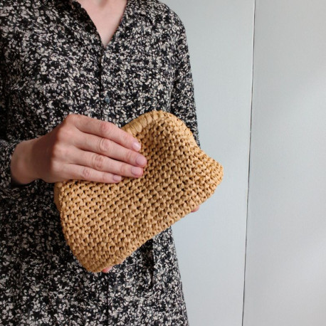 Wolle 7 Raffia Clutch Häkelset