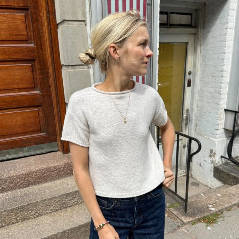 Petite Knit Cloud Tee Wollpaket