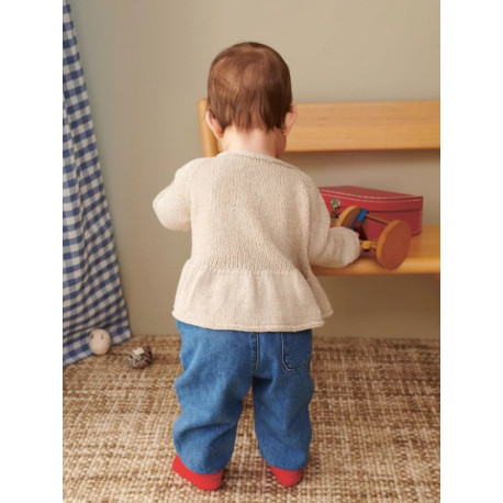 Sandnes 2407 7 Dina Peplum Cardigan Baby Strickset