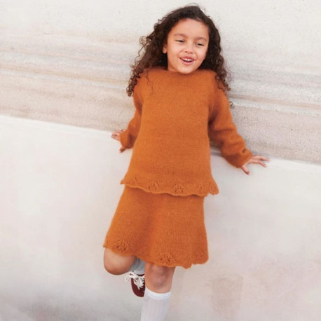 Sandnes 2408 7a Augustine Sweater Junior Strickset