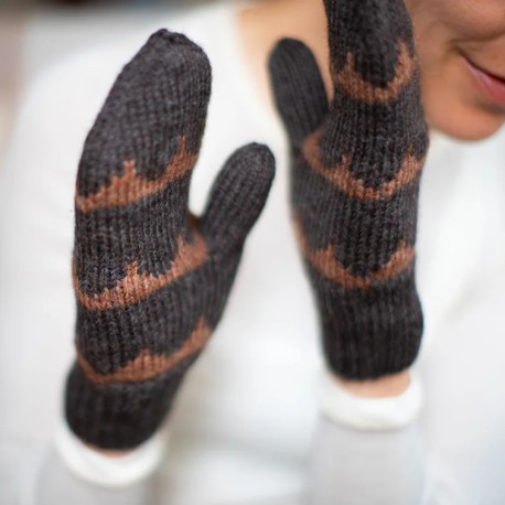 Robinia Mittens von Anne Ventzel - jetzt Wollpaket zusammenstellen