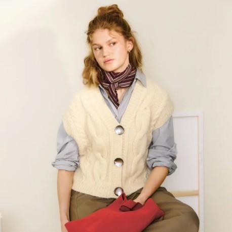 Sandnes 2502 5 Harper Vest Strickset