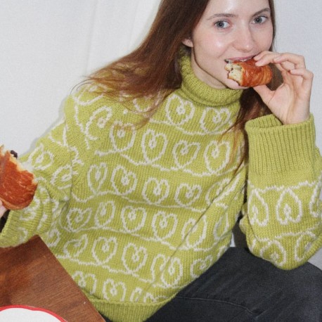 Spektakelstrik Heart Together Sweater Wollpaket