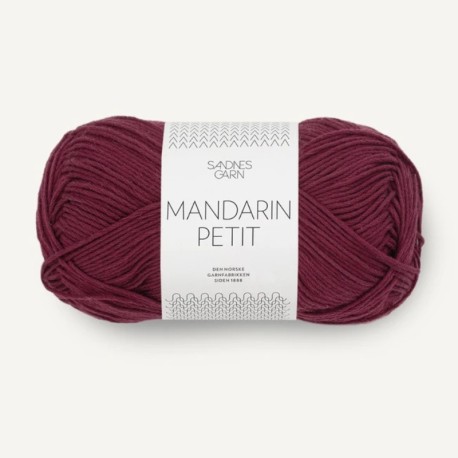 Sandnes Mandarin Petit Dyp Burgunder 4372