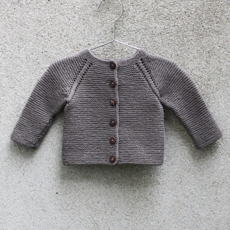 Knitting for Olive Garter Cardigan Baby Strickset