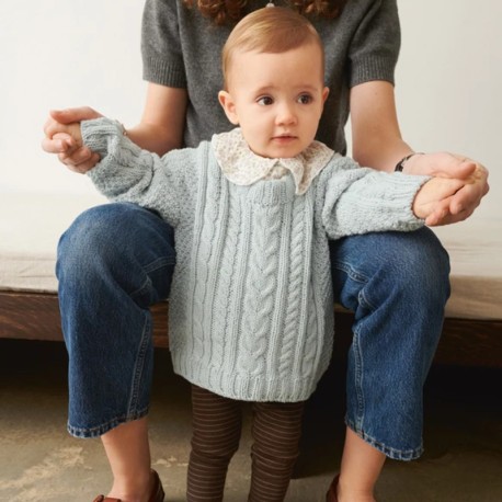 Sandnes 2505 5 Caspian Sweater Baby Strickset