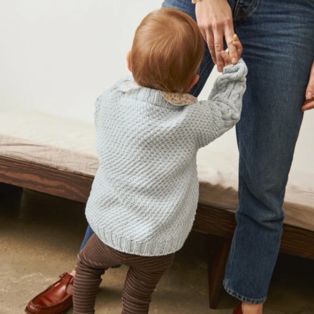 Sandnes 2505 5 Caspian Sweater Baby Strickset
