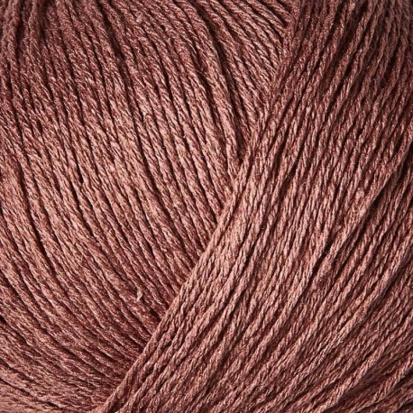 Knitting for Olive Pure Silk Plum Rose Detail